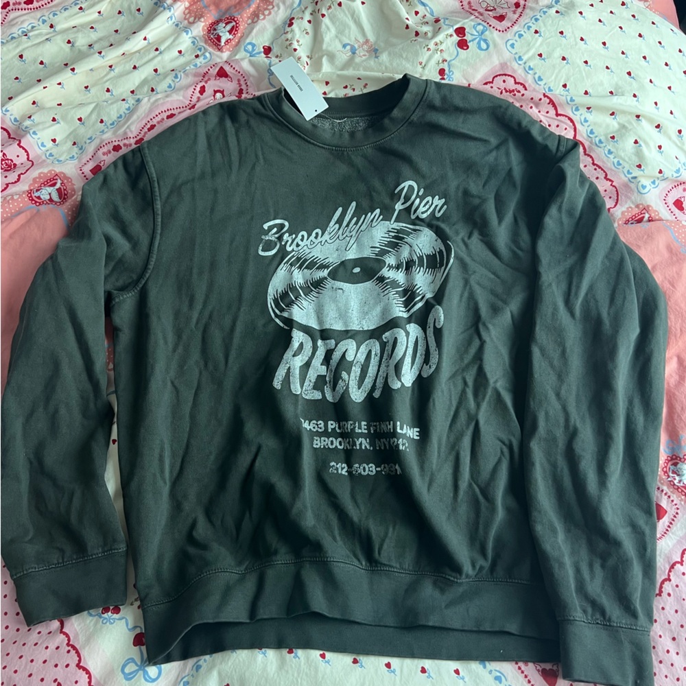 Urban Outfitters Gray Sweatshirt with Graphic Design